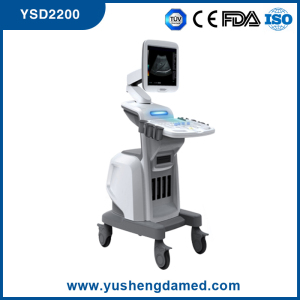 Ce Approved 4 Probe Connector Trolley Digital Ultrasound Machine